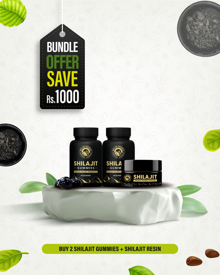 Buy 2 Shilajit Gummies + 1 Shilajit Resin