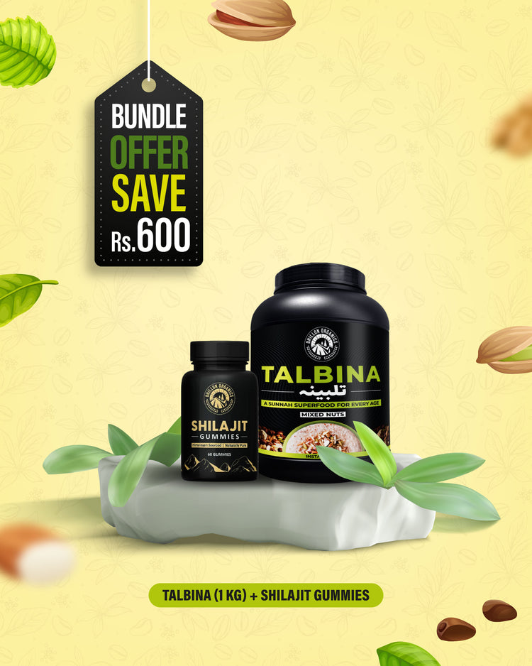 Talbina-Mixed Nuts (1 Kg) + Shilajit Gummies