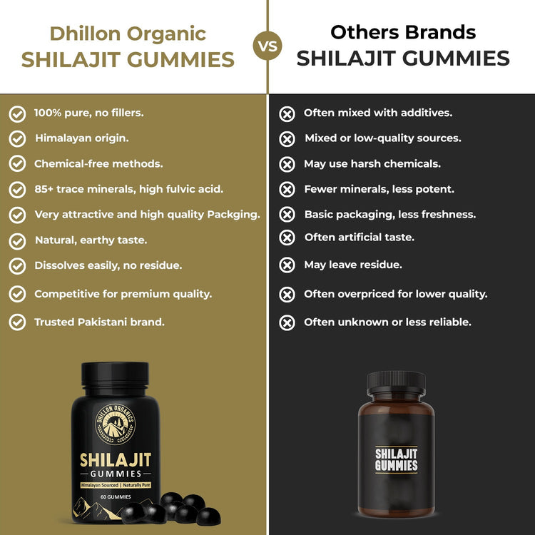 Shilajit Gummies - Dhillon Organics